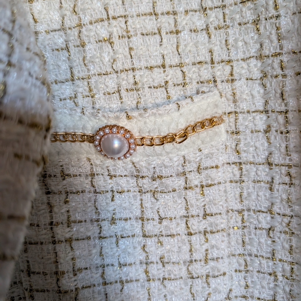 Cream Tweed Jacket - Simply Southern - Picture 4 of 6
